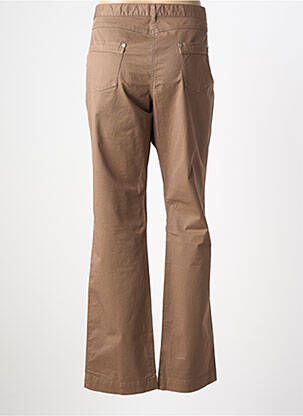 Pantalon droit tissage popeline taille normale marron ARMOR LUX femme