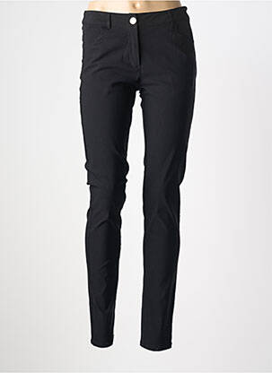 Pantalon slim tissage popeline taille normale noir SOLOLA femme