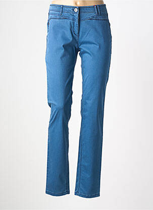 Jeans coupe slim tissage brut taille normale bleu JOCAVI femme