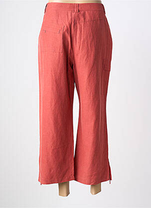 Pantalon 7/8 tissage popeline taille normale rouge KATMAI femme