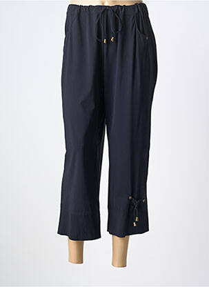Pantacourt stretch taille normale bleu ARMOR LUX femme