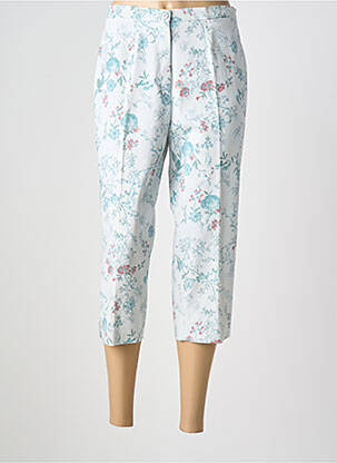 Pantacourt tissage popeline taille normale bleu PIER BÉ femme
