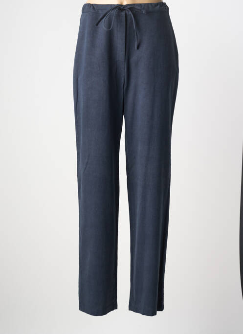 Pantalon droit tissage popeline taille normale bleu ARMOR LUX femme