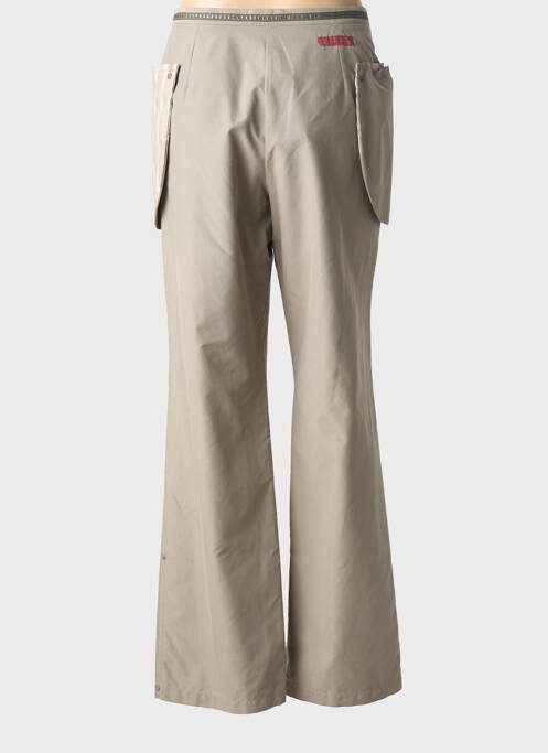 Pantalon droit tissage popeline taille normale gris CARNET DE BORD femme