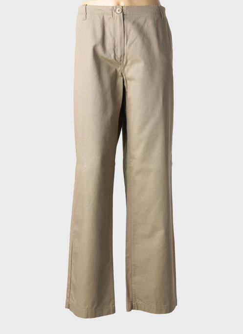 Pantalon large fermeture zippée sous rabat boutonné taille normale gris ARMOR LUX femme