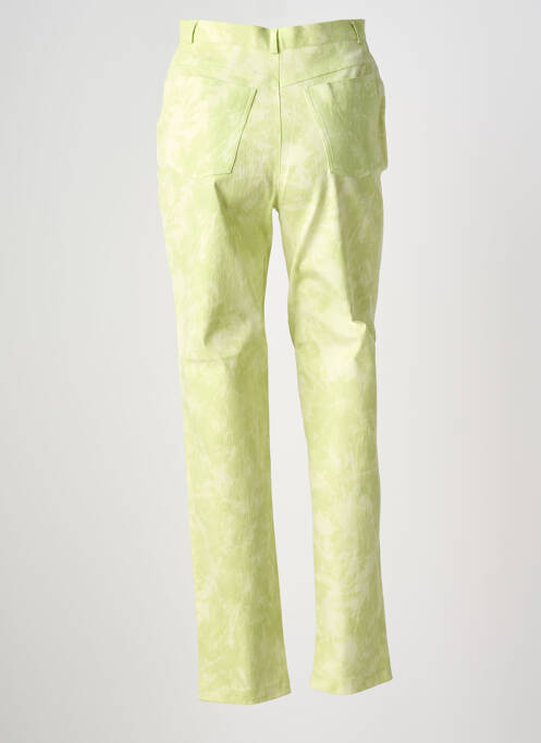 Jeans coupe slim tissage brut taille normale vert FEDORA femme