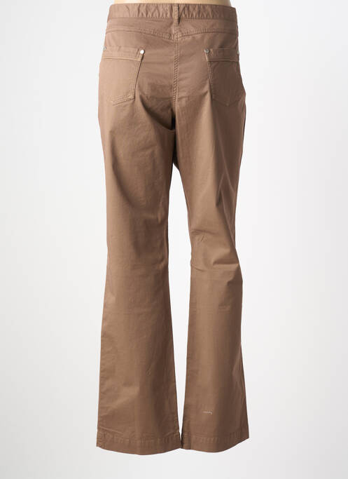 Pantalon droit tissage popeline taille normale marron ARMOR LUX femme