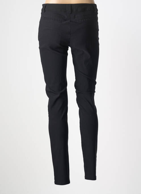 Pantalon slim tissage popeline taille normale noir SOLOLA femme