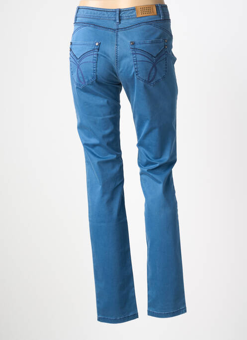 Jeans coupe slim tissage brut taille normale bleu JOCAVI femme