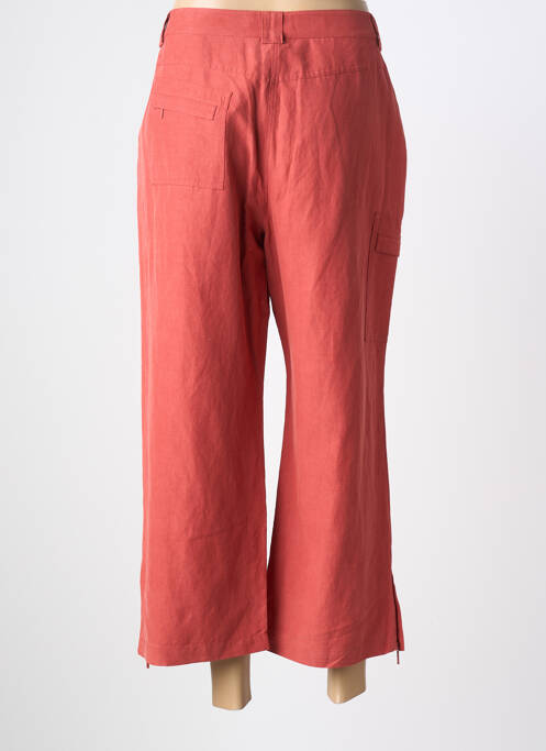 Pantalon 7/8 tissage popeline taille normale rouge KATMAI femme