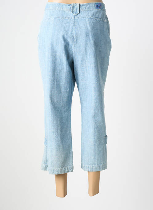 Pantacourt coupe droite taille normale bleu CARNET DE BORD femme