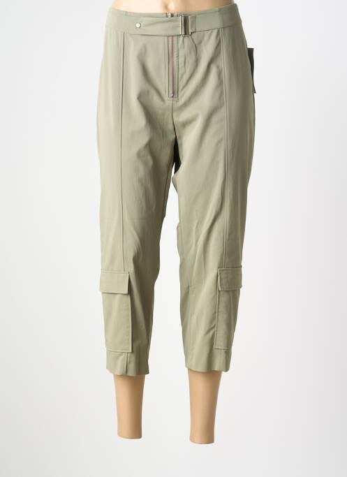 Pantacourt tissage popeline taille normale vert PIER BÉ femme
