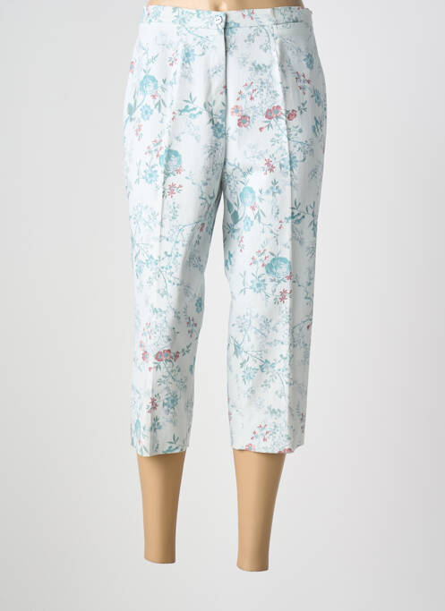 Pantacourt tissage popeline taille normale bleu PIER BÉ femme