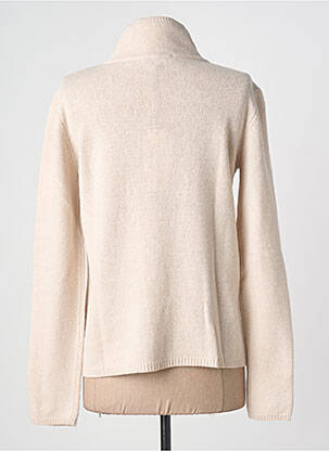 Pull coupe cintrée manches longues beige MAURICE ABOT femme