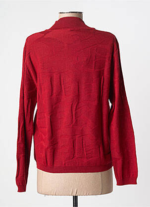 Pull coupe droite manches longues rouge EDWIGE femme