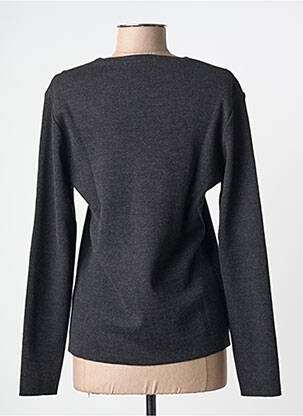 Pull coupe cintrée manches longues gris RODAM femme