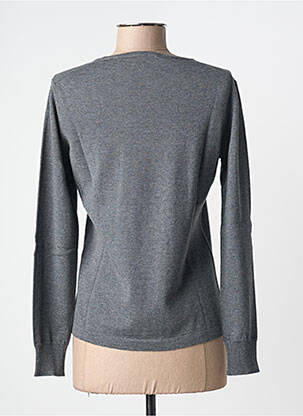 Pull coupe cintrée manches longues gris MAURICE ABOT femme