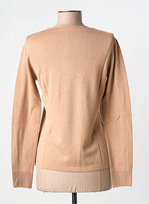 Pull coupe cintrée manches longues marron MAURICE ABOT femme