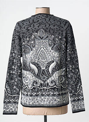 Pull coupe droite manches longues noir EDWIGE femme