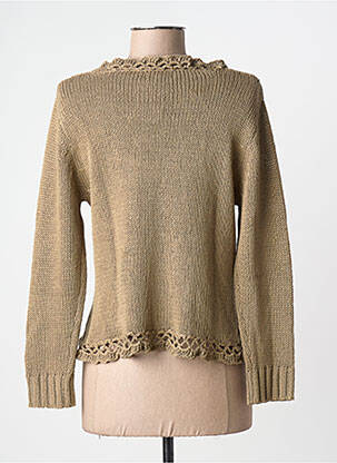 Gilet manches longues coupe cintrée marron KATMAI femme