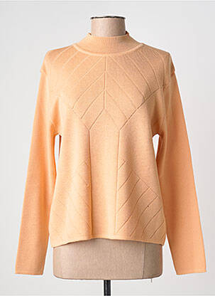Pull coupe cintrée manches longues orange HORSE GUARD femme