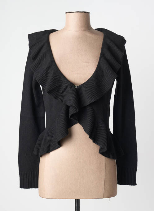 Gilet manches longues coupe cintrée noir KATMAI femme