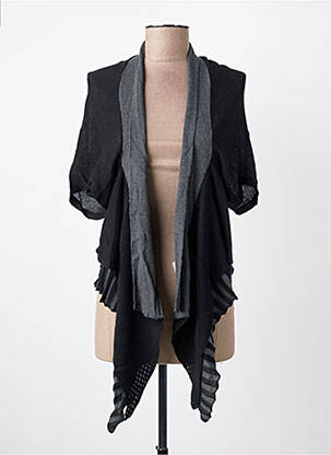 Gilet manches longues manches 3/4 noir YERSE femme
