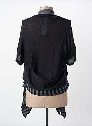 Gilet manches longues manches 3/4 noir YERSE femme