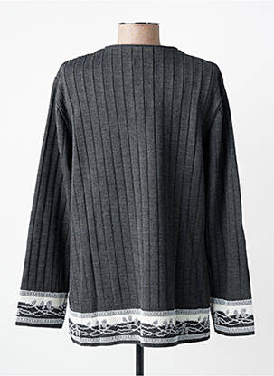 Veste casual col rond gris RODAM femme