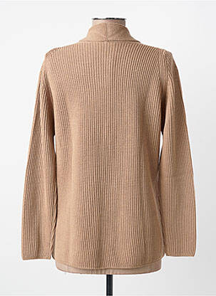 Gilet manches longues stretch beige MAURICE ABOT femme