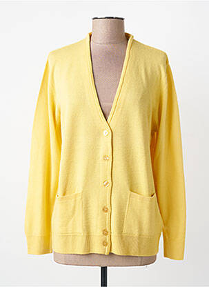 Gilet manches longues stretch jaune MONTAGUT femme