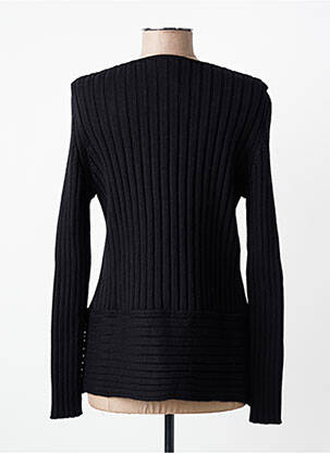 Gilet manches longues stretch noir FINETTE femme