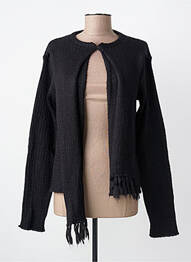 Gilet manches longues stretch noir CARNET DE BORD femme