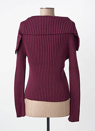 Gilet manches longues stretch violet FINETTE femme