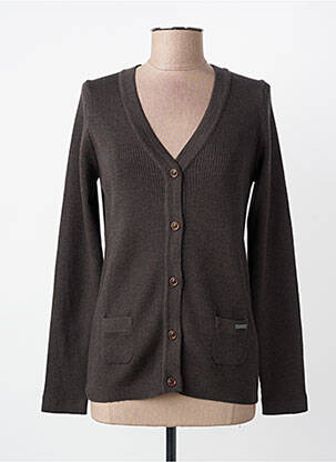 Gilet manches longues stretch gris ARMOR LUX femme