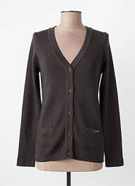 Gilet manches longues stretch gris ARMOR LUX femme