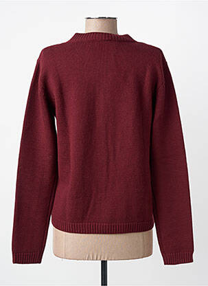 Gilet manches longues stretch rouge MAURICE ABOT femme