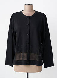 Gilet manches longues stretch noir FINETTE femme