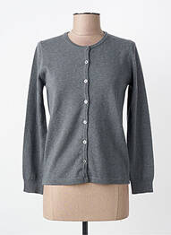 Gilet manches longues stretch gris MAURICE ABOT femme