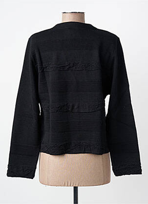 Gilet manches longues stretch noir EDWIGE femme