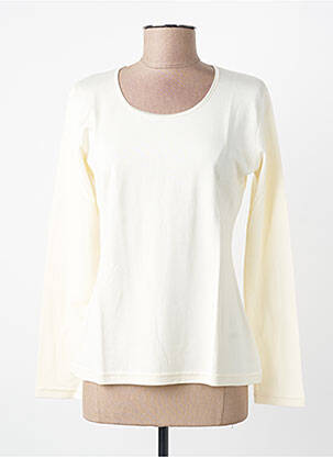 Top stretch manches longues beige ENTRACTE femme