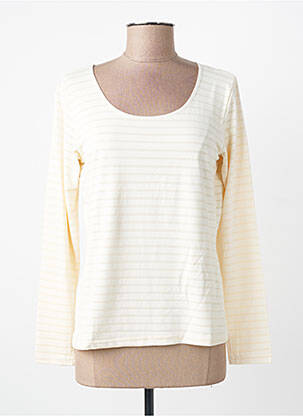 Top stretch manches longues beige ENTRACTE femme