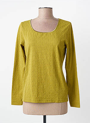 Top stretch manches longues vert ENTRACTE femme