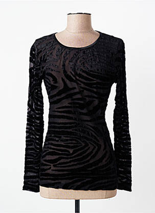 Top stretch manches longues noir ENTRACTE femme