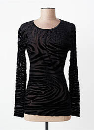 Top stretch manches longues noir ENTRACTE femme