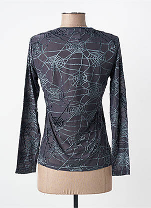 Top stretch manches longues bleu ENTRACTE femme