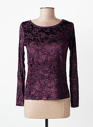 Top stretch manches longues violet ENTRACTE femme