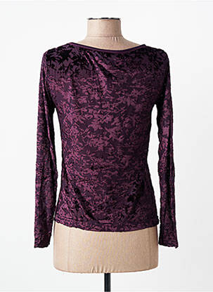 Top stretch manches longues violet ENTRACTE femme