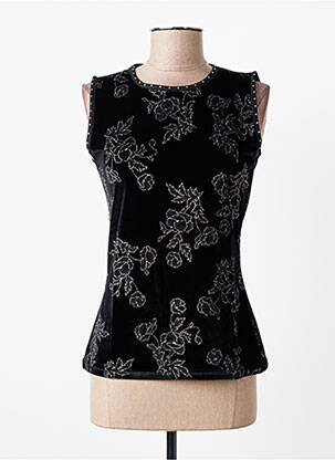 Top stretch sans manche noir ENTRACTE femme