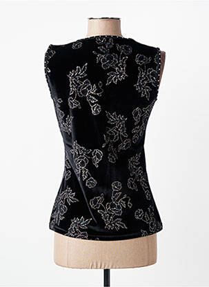 Top stretch sans manche noir ENTRACTE femme